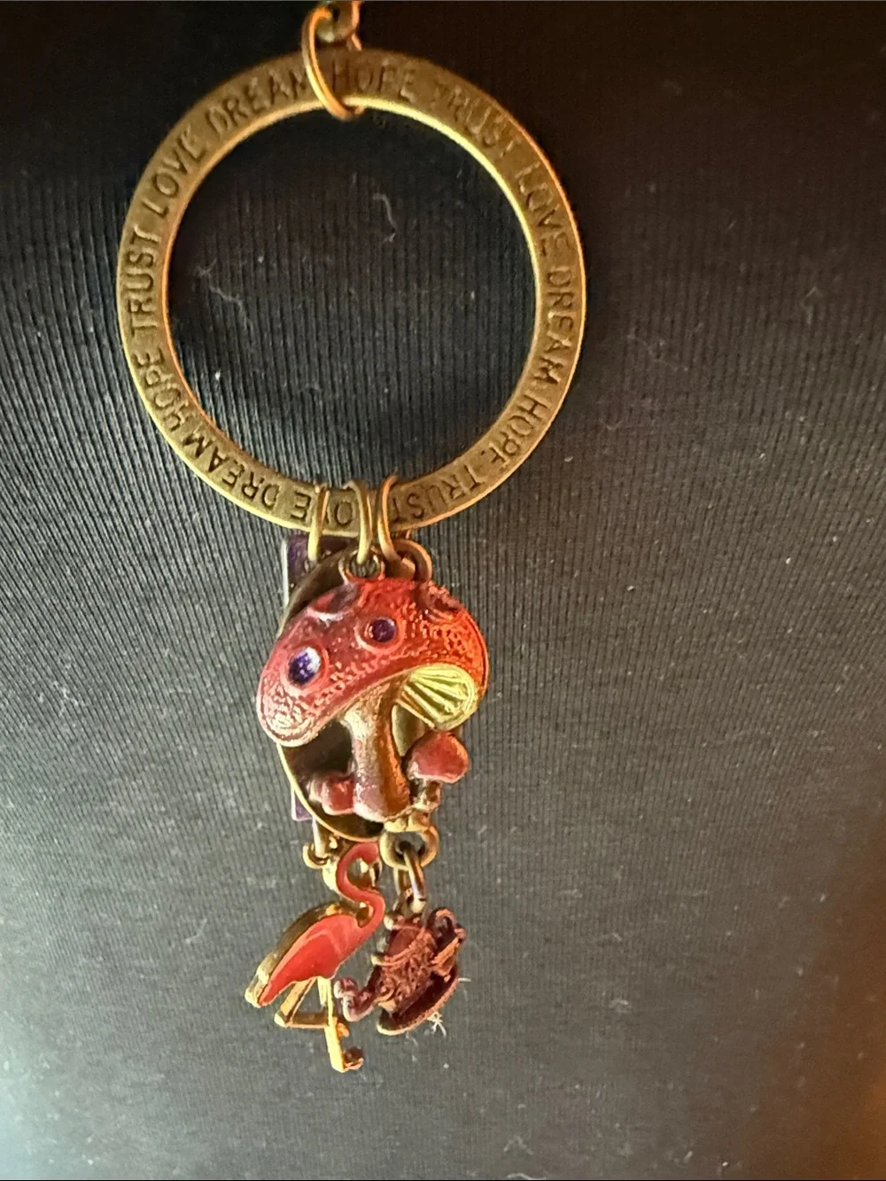 Alice themed charming 26” necklace